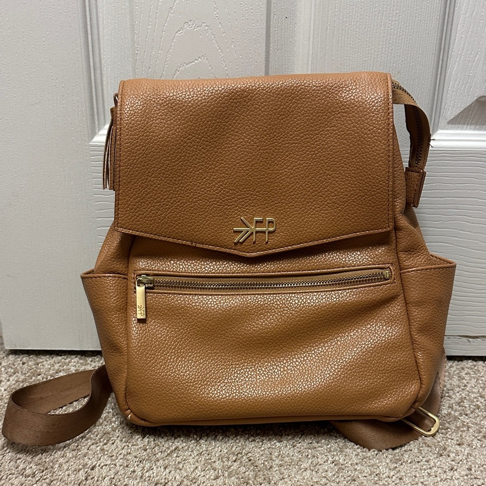 Freshly Picked Tan Leather Backpack